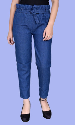 GORIYA Jogger Fit Women Dark Blue Jeans