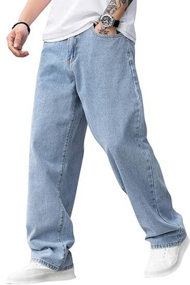 INFINITY CORNER Loose Fit Men Light Blue Jeans