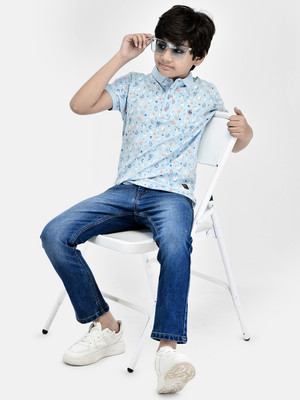 CRIMSOUNE CLUB Slim Boys Blue Jeans