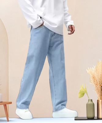 Nalitz Loose Fit Men Light Blue Jeans