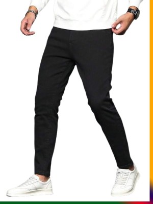 Nellvic Slim Men Black Jeans