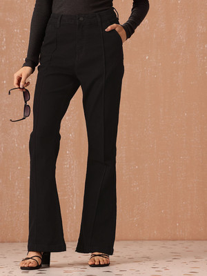 all about you Boot-Leg Women Black Jeans