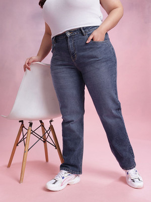 DressBerry Curve Straight Fit Women Blue Jeans