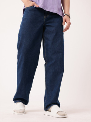 FUDE PRIDE Loose Fit Men Dark Blue Jeans