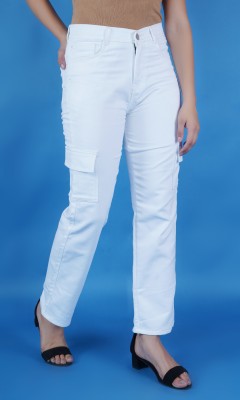 linaria Regular Women White Jeans