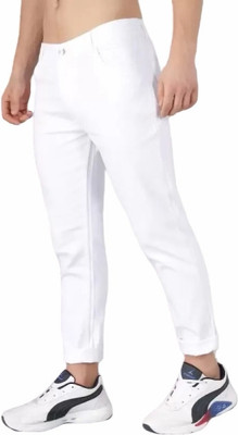 comfits Tapered Fit Men White Jeans