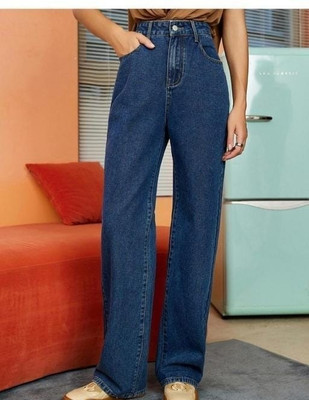 JILANI TRADERS Boot-Leg Women Dark Blue Jeans