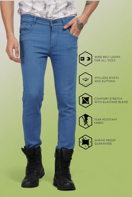 Lzard Slim Men Green Jeans