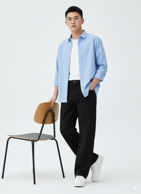 Zaba Denim Loose Fit Men Black Jeans