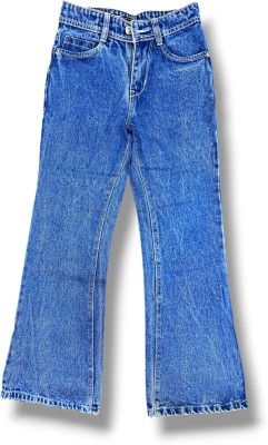 Flanko Boot-Leg Boys & Girls Light Blue Jeans