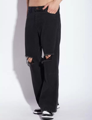 comfits Loose Fit Men Black Jeans