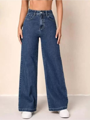 Glossia Boyfriend Women Dark Blue Jeans