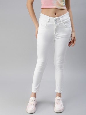 Showoff Skinny Women White Jeans