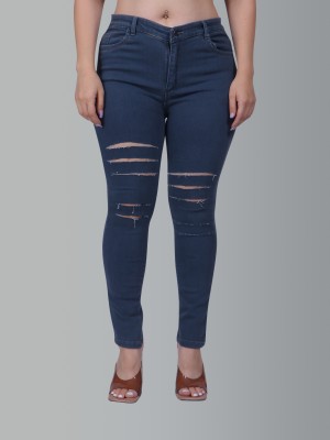 Crishtaliyo Slim Women Dark Blue Jeans