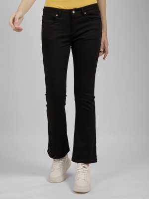 NUMERO UNO Boot-Leg Women Black Jeans