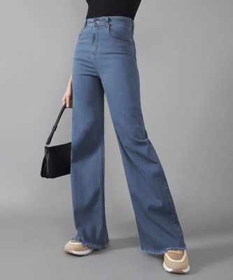 DOLCE CRUDO Boot-Leg Women Blue Jeans