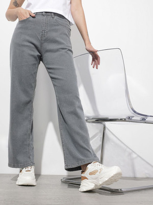 Roadster Straight Fit Women Grey Jeans