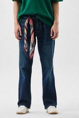Snitch Boot-Leg Men Dark Blue Jeans