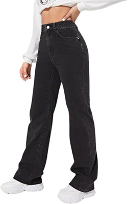 FASHION 800 Straight Fit Women Black Jeans