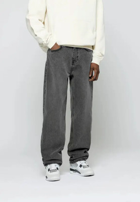 White leapard Regular Men Grey Jeans