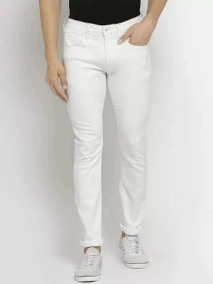 CABRRR Slim Men White Jeans