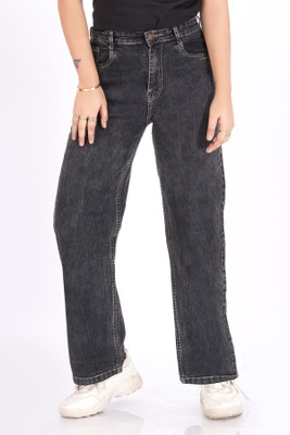 zayla Relaxed Fit Women Black Jeans