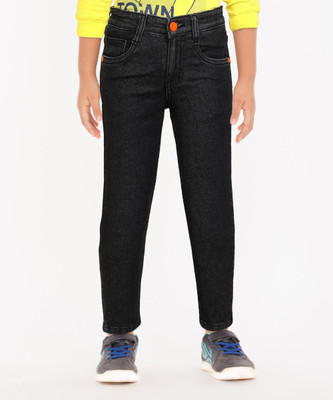 PROVOGUE Slim Boys Black Jeans