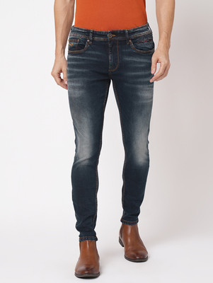ROOKIES Tapered Fit Men Dark Blue Jeans