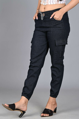 Denton Jogger Fit Women Black Jeans