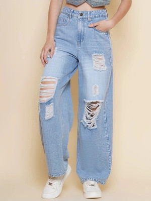 Puella Flared Women Blue Jeans