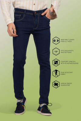 Lzard Slim Men Blue Jeans