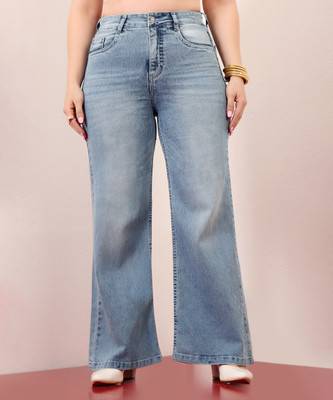 Miss Chase Flared Women Blue Jeans
