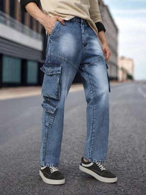 Urbano Fashion Loose Fit Men Light Blue Jeans