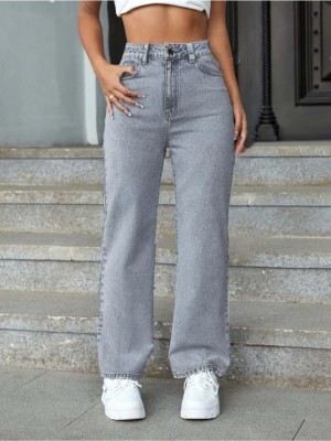 SKYGLORY Boyfriend Women Grey Jeans