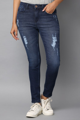 Wearhouse Skinny Women Dark Blue Jeans