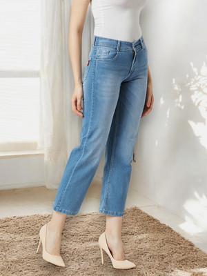 Dressberry Flared Women Blue Jeans