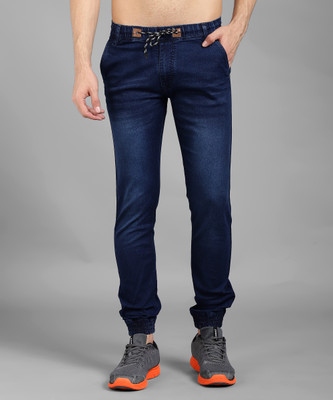 Foreign height Jogger Fit Men Blue Jeans