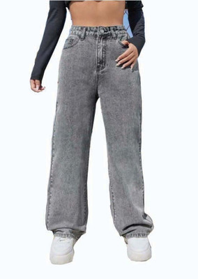 VK Fashion Loose Fit Women Grey Jeans