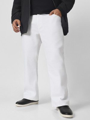 Urbano Plus Boot-Leg Men White Jeans