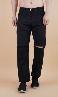 Jeancherry Loose Fit Men Black Jeans