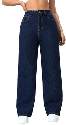 SS Fashion Hub Straight Fit Women Dark Blue Jeans