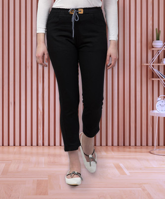 Ira Collections Jogger Fit Women Black Jeans