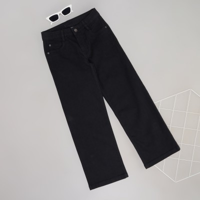 Pantaloons Junior Flared Girls Black Jeans