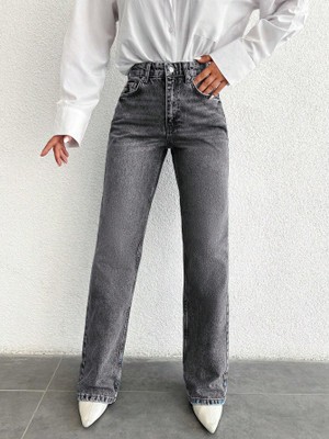 Crazeis Straight Fit Women Grey Jeans