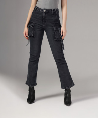 Zenday Casual Relaxed Fit Women Black Jeans