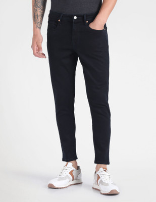 FLYING MACHINE Tapered Fit Men Black Jeans
