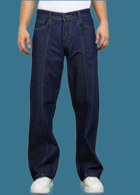 TIDDA Loose Fit Men Dark Blue Jeans
