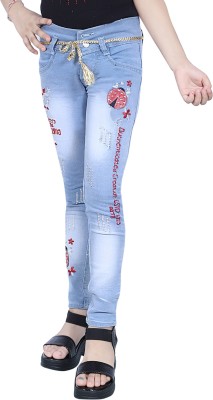 Kundan Slim Girls Light Blue Jeans