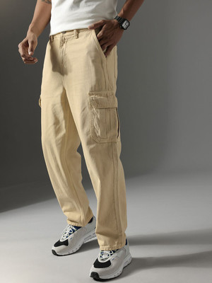 FCUK Relaxed Fit Men Beige Jeans