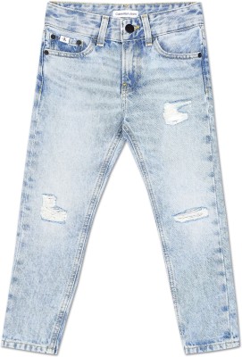 Calvin Klein Regular Boys & Girls Blue Jeans